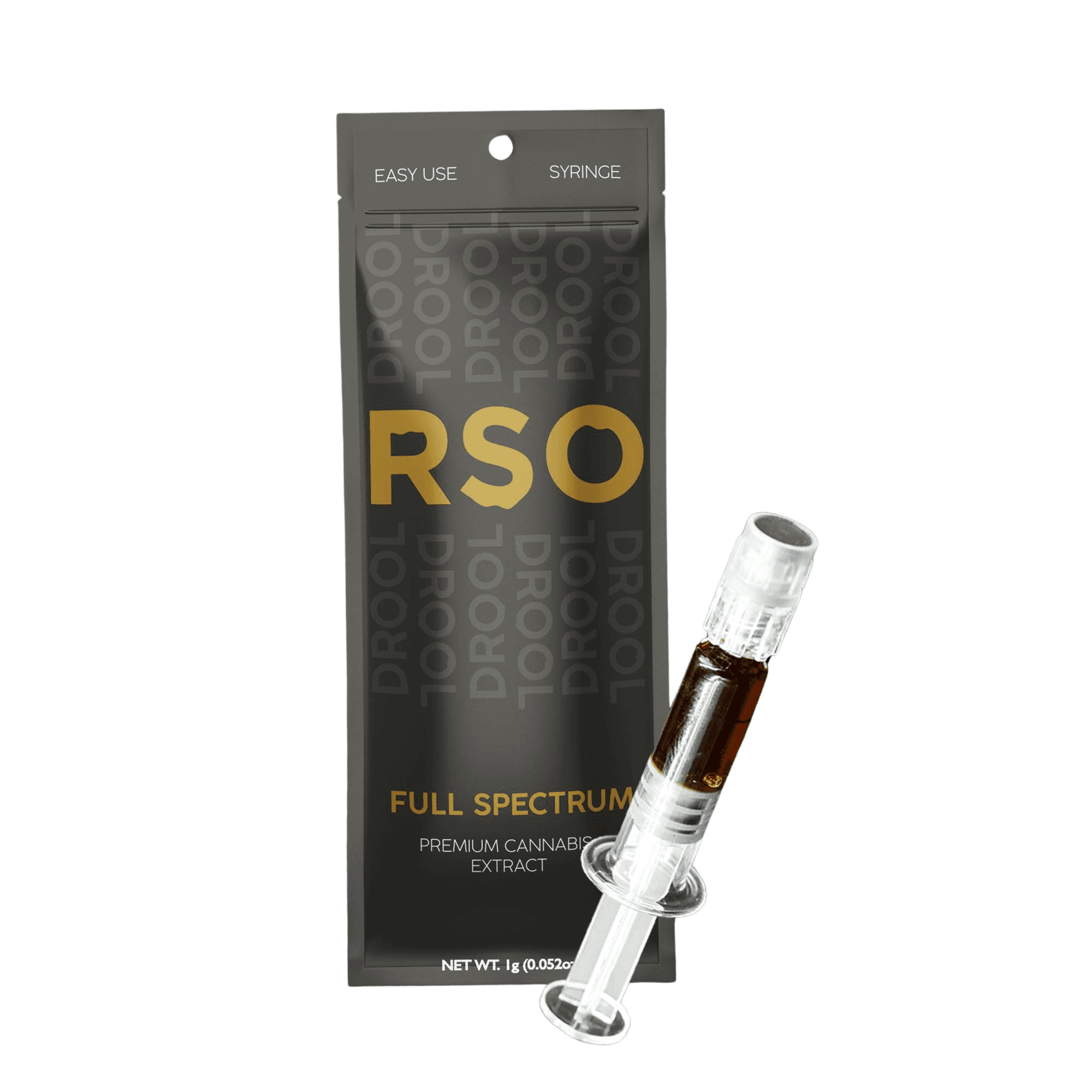 Rick Simpson Oil in syringe - professional cannabis extract